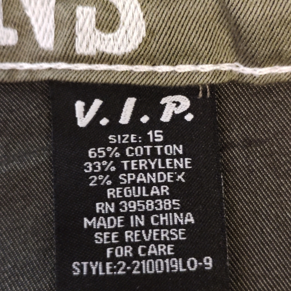 VIP Women's Green Cargo Jeans - Picture 5 of 5